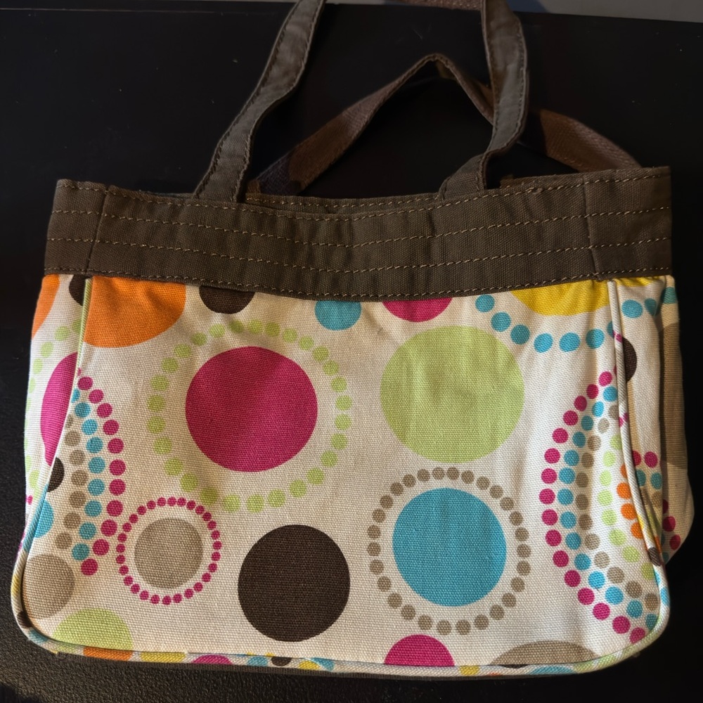 Colorful Polka Dot Thirty One Tote Bag